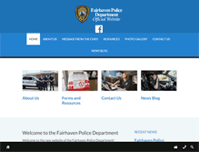 Tablet Screenshot of fairhavenpolice.org